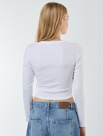 Tee-shirt cropped basique