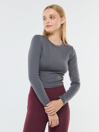 Tee-shirt cropped basique