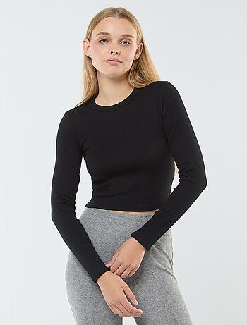 Tee-shirt cropped basique