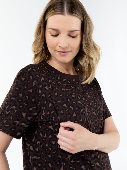 Tee-shirt d'allaitement imprimé - Kiabi