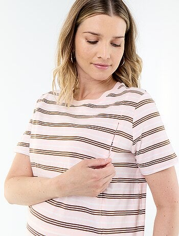 Tee-shirt d'allaitement imprimé