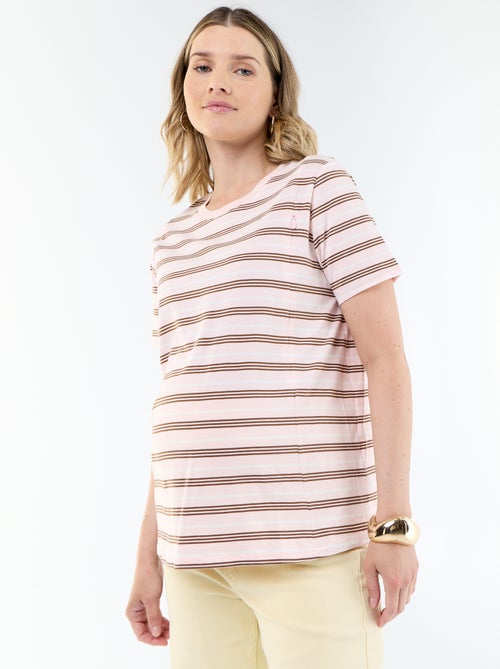 Tee-shirt d'allaitement imprimé - Kiabi