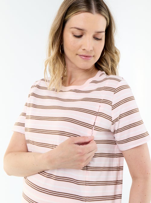 Tee-shirt d'allaitement imprimé - Kiabi