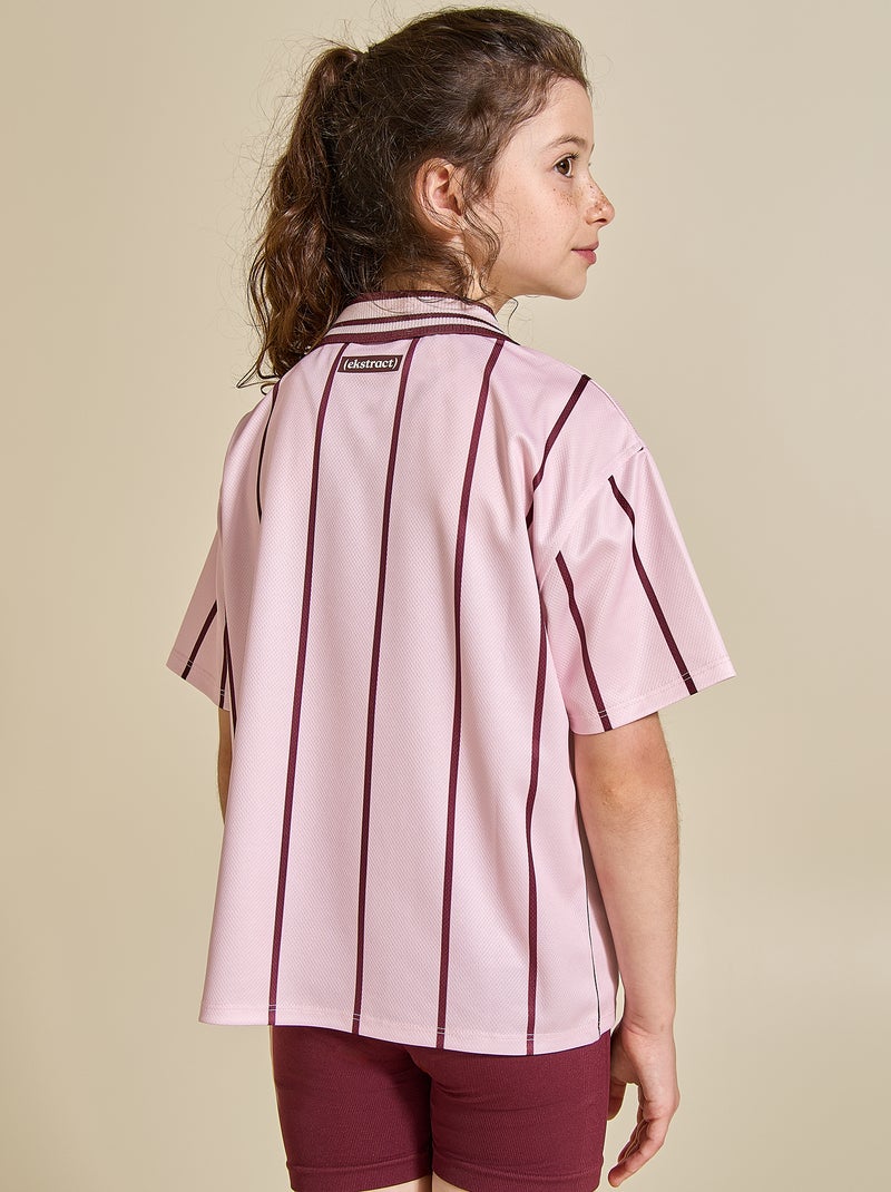 Tee-shirt de foot manches courtes Rose - Kiabi