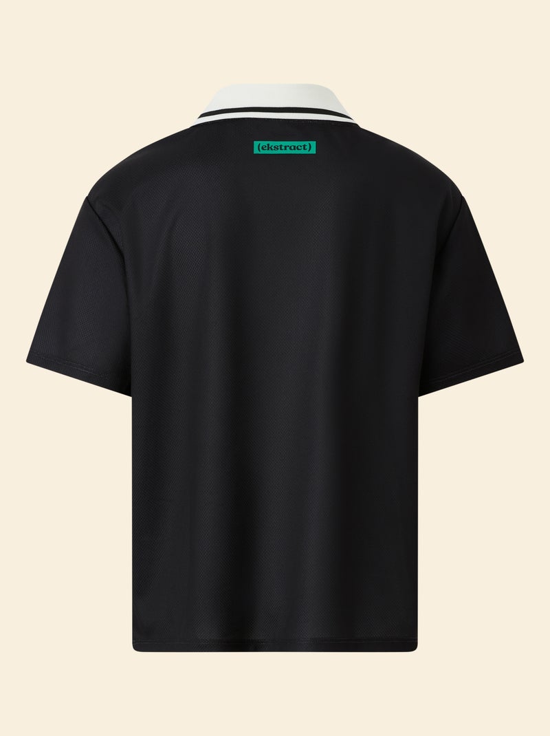 Tee-shirt de foot oversize - (ekstract) Noir - Kiabi
