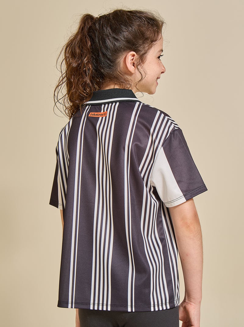 Tee-shirt de foot oversize - (ekstract) Noir - Kiabi