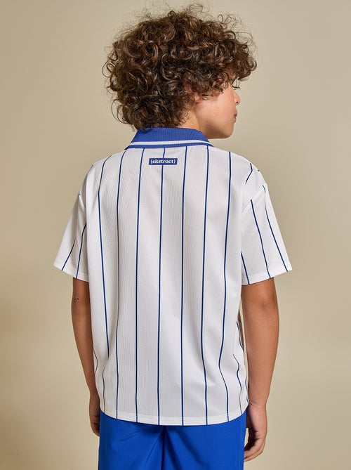 Tee-shirt de foot rayé à manches courtes - Kiabi Tee-shirt de foot rayé à manches courtes - Kiabi