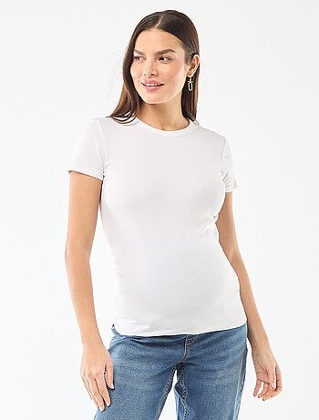 Tee-shirt de maternité côtelé