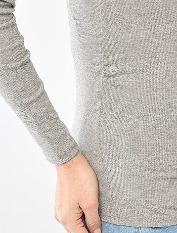 Tee-shirt de maternité côtelé