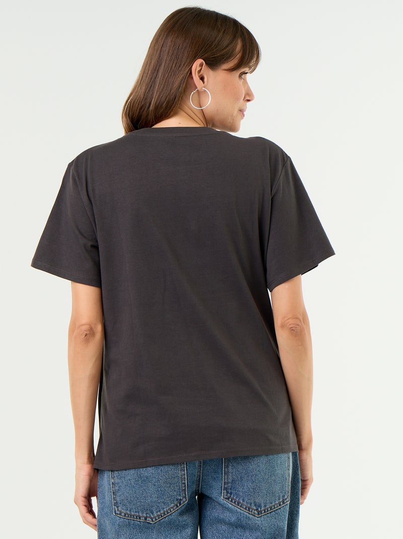 Tee-shirt de maternité imprimé Gris - Kiabi