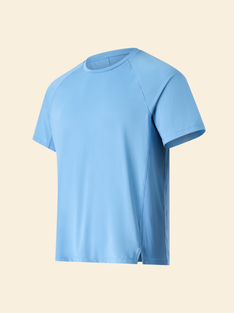 Tee-shirt de sport avec détail réfléchissant - (ekstract) Bleu - Kiabi