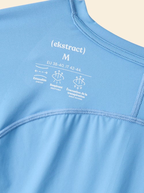 Tee-shirt de sport avec détail réfléchissant - (ekstract) - Kiabi