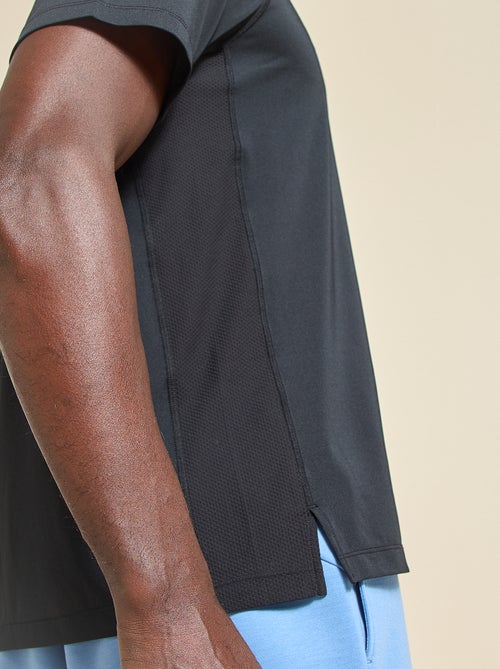 Tee-shirt de sport avec détail réfléchissant - (ekstract) - Kiabi