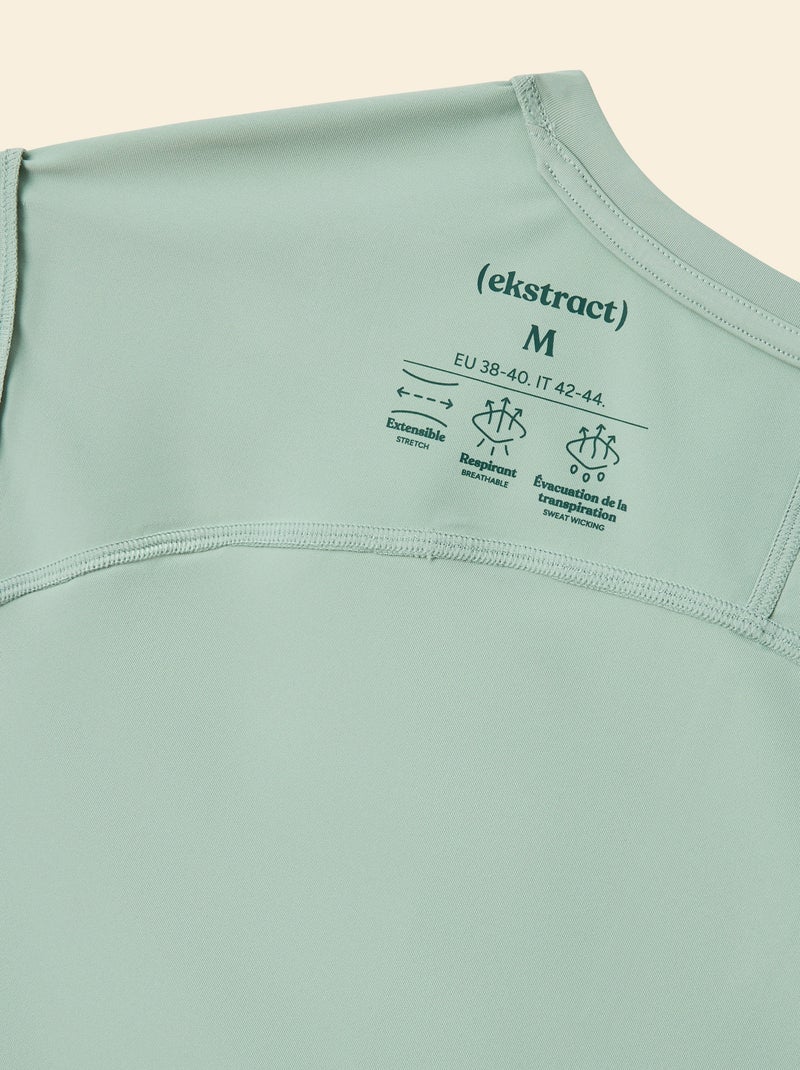Tee-shirt de sport avec détail réfléchissant - (ekstract) Vert - Kiabi