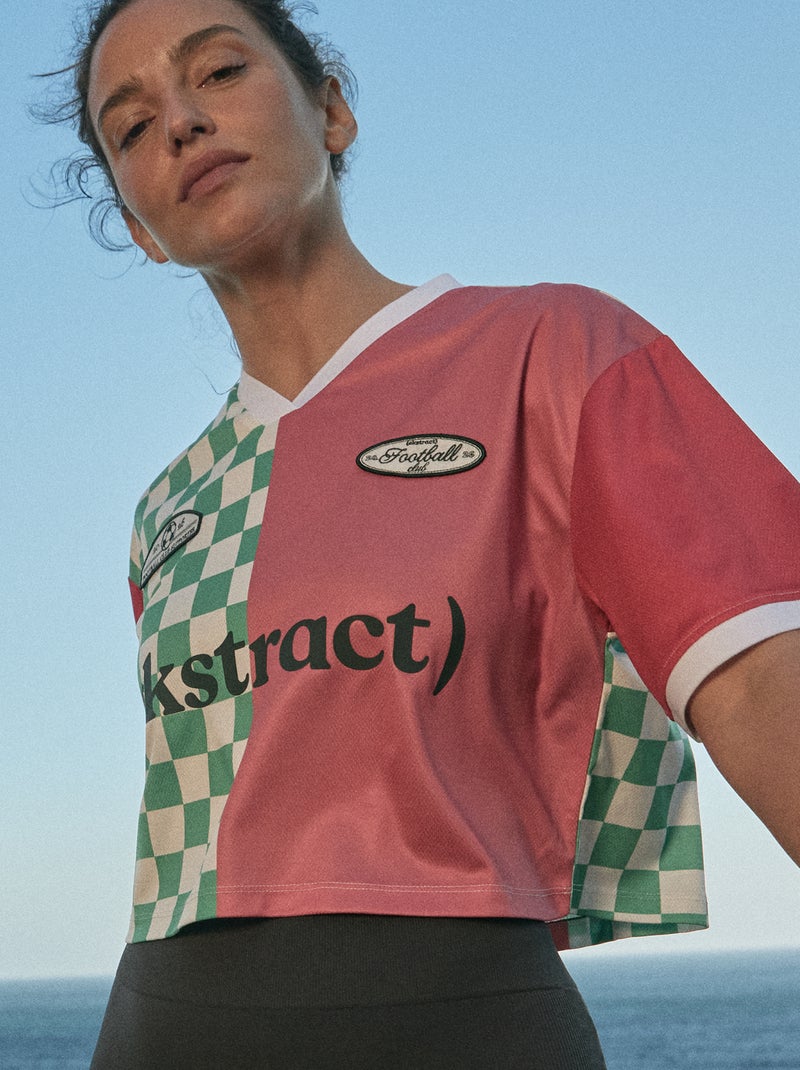 Tee-shirt de sport cropped - (ekstract) Rose - Kiabi
