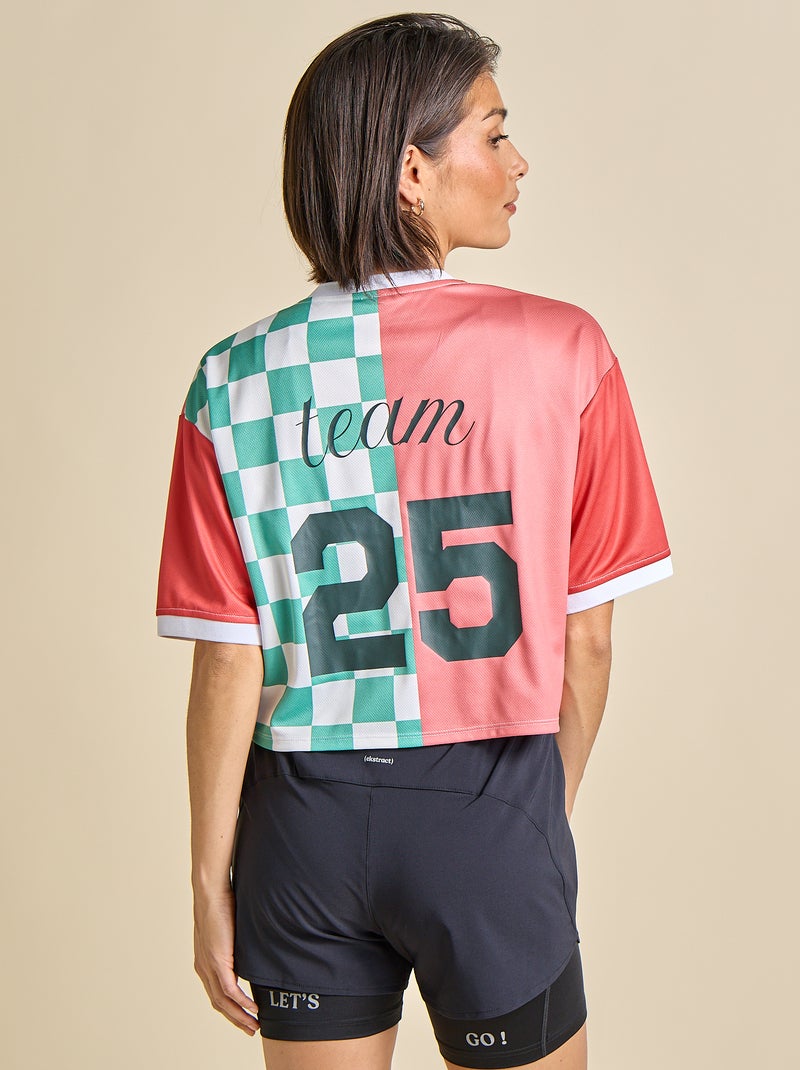 Tee-shirt de sport cropped - (ekstract) Rose - Kiabi