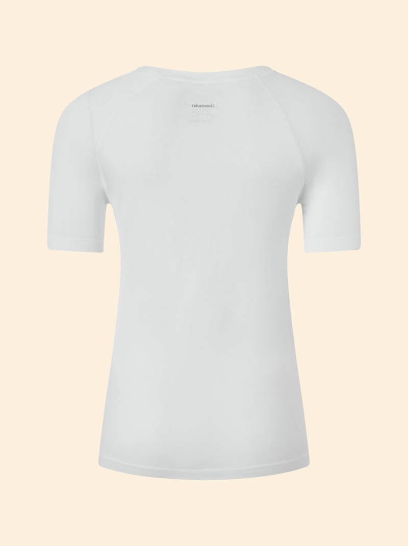 Tee-shirt de sport effet seconde peau - (ekstract) Blanc - Kiabi