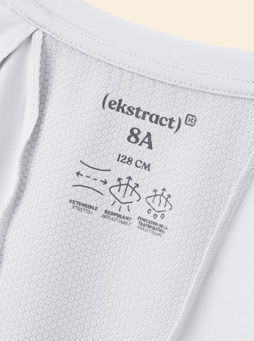 Tee-shirt de sport fluide manches courtes (Ekstract) - Kiabi Tee-shirt de sport fluide manches courtes (Ekstract) - Kiabi