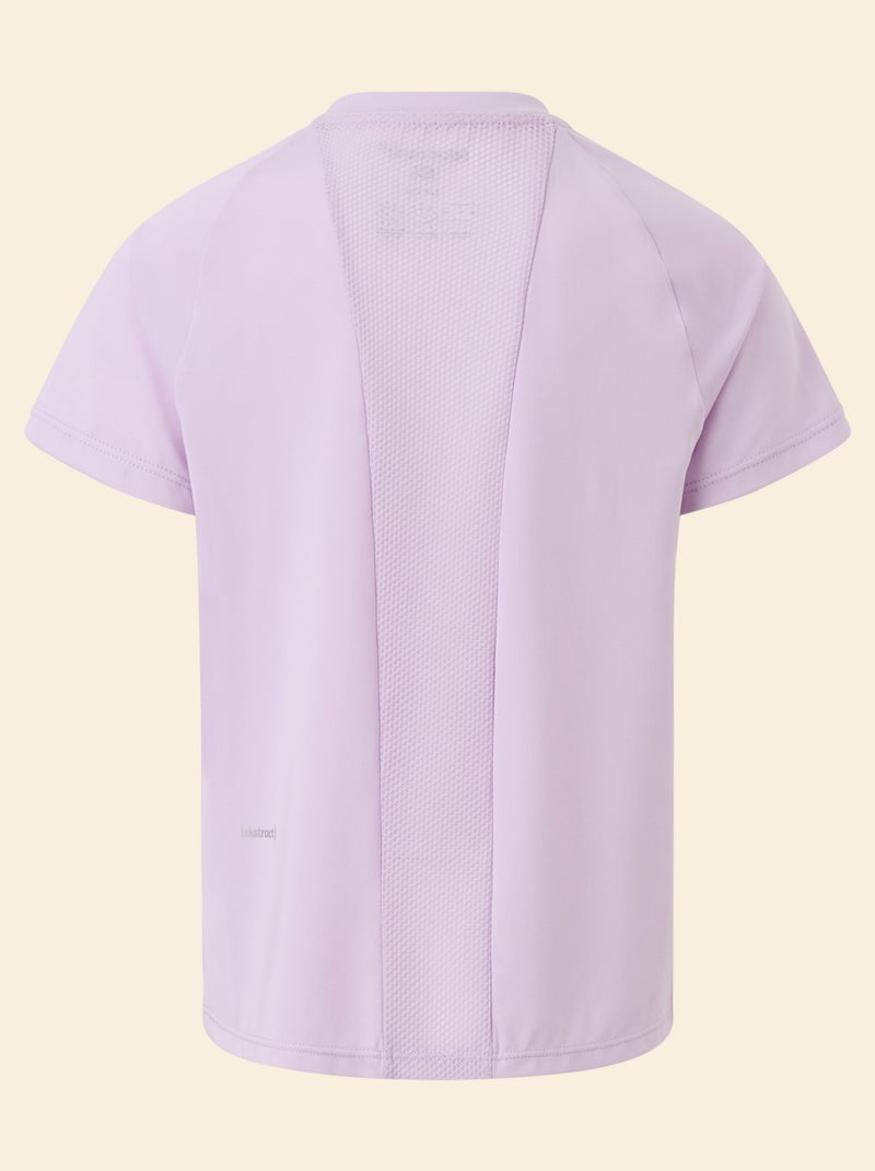 Tee-shirt de sport fluide manches courtes (Ekstract) Violet - Kiabi
