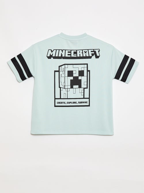 Tee-shirt de sport fluide 'Minecraft' à manches courtes - Kiabi
