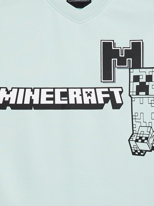 Tee-shirt de sport fluide 'Minecraft' à manches courtes - Kiabi