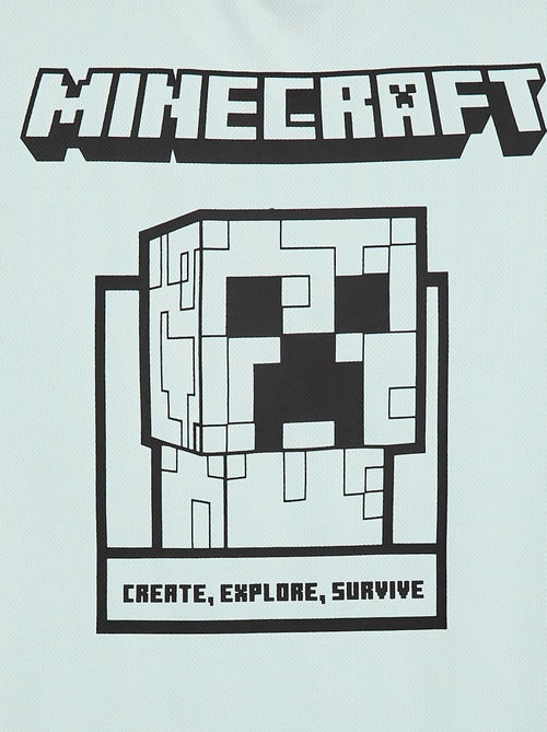 Tee-shirt de sport fluide 'Minecraft' à manches courtes - Kiabi