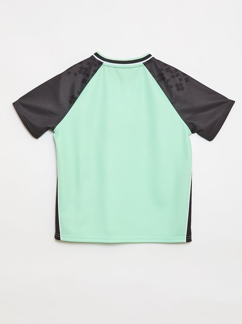 Tee-shirt de sport fluide 'Minecraft' Vert - Kiabi