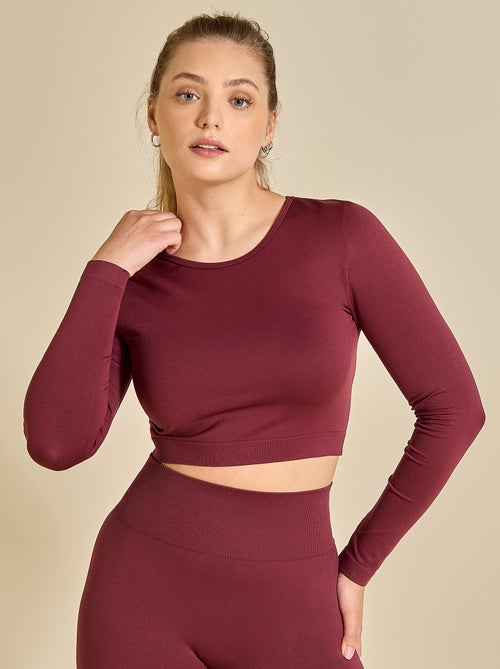 Tee-shirt de sport manches longues - (ekstract) - Kiabi Tee-shirt de sport manches longues - (ekstract) - Kiabi