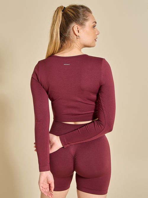 Tee-shirt de sport manches longues - (ekstract) - Kiabi Tee-shirt de sport manches longues - (ekstract) - Kiabi