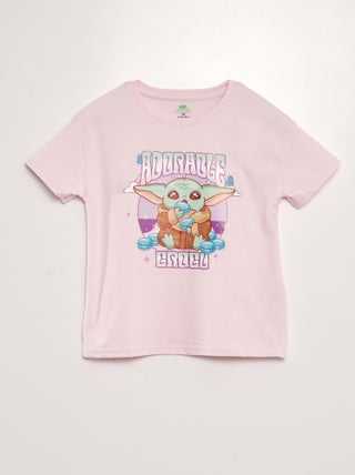 Tee-shirt 'Disney' 'Grogu' à col rond