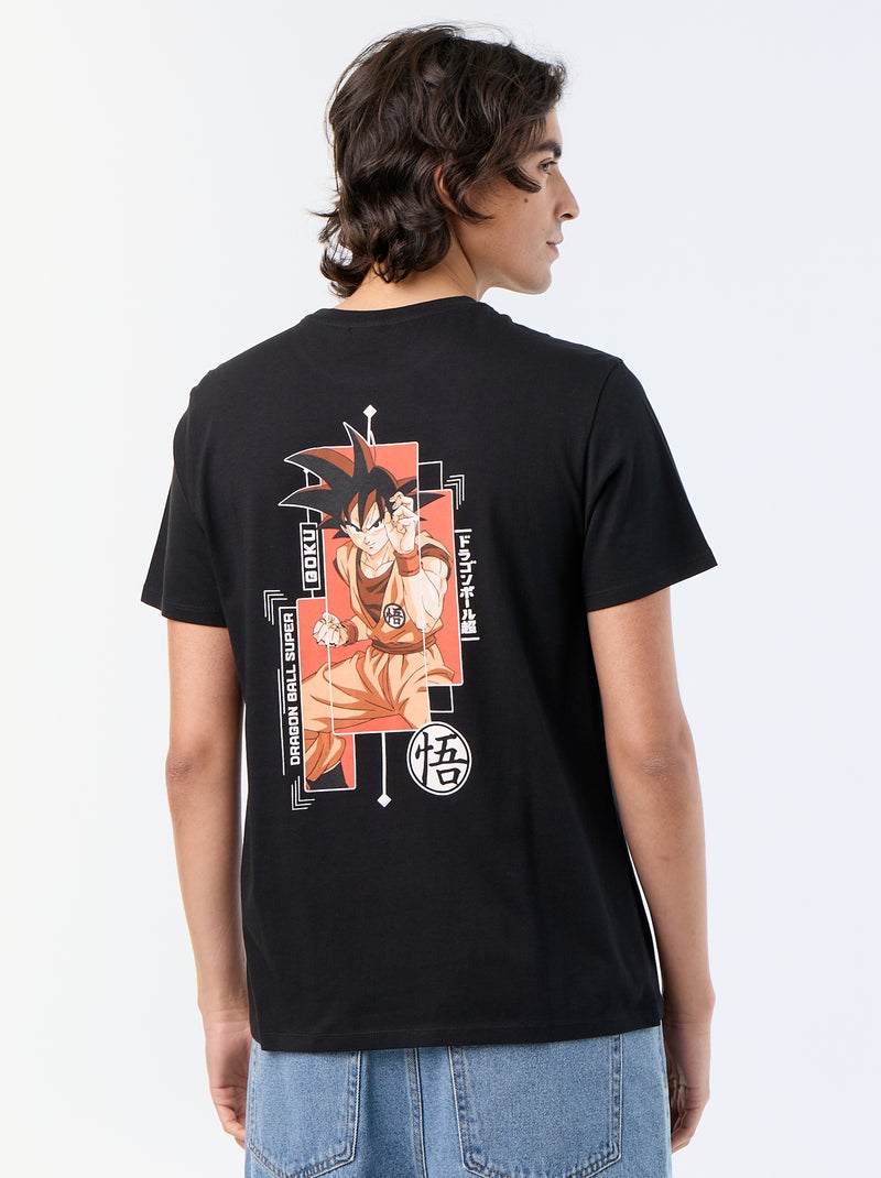 Tee-shirt 'Dragon Ball' à manches courtes Noir - Kiabi