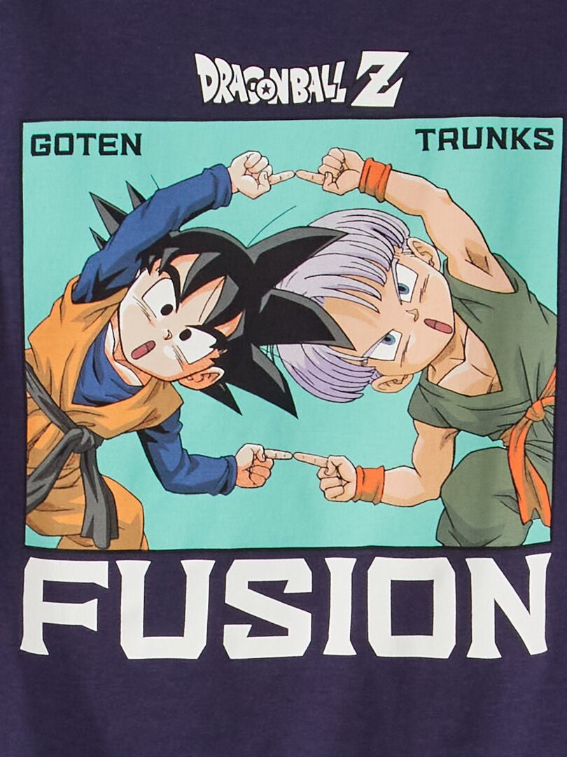 Tee Shirt Dragon Ball Z Fusion Bleu Marine Kiabi 900€ 4259