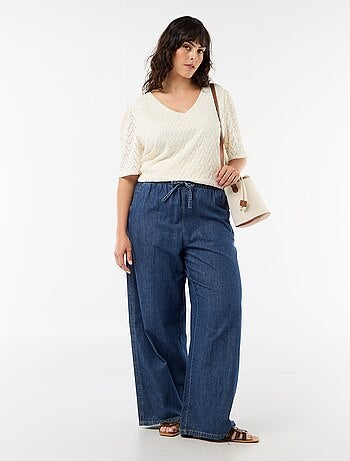 Tee-shirt en dentelle ajourée