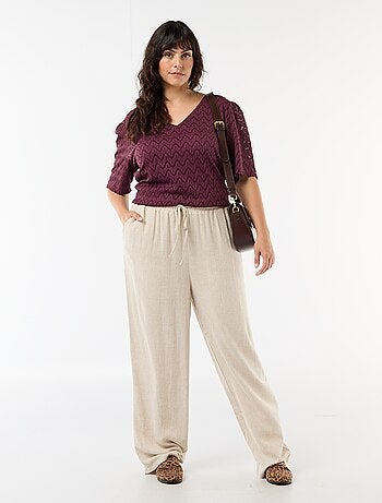 Tee-shirt en dentelle ajourée