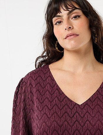 Tee-shirt en dentelle ajourée