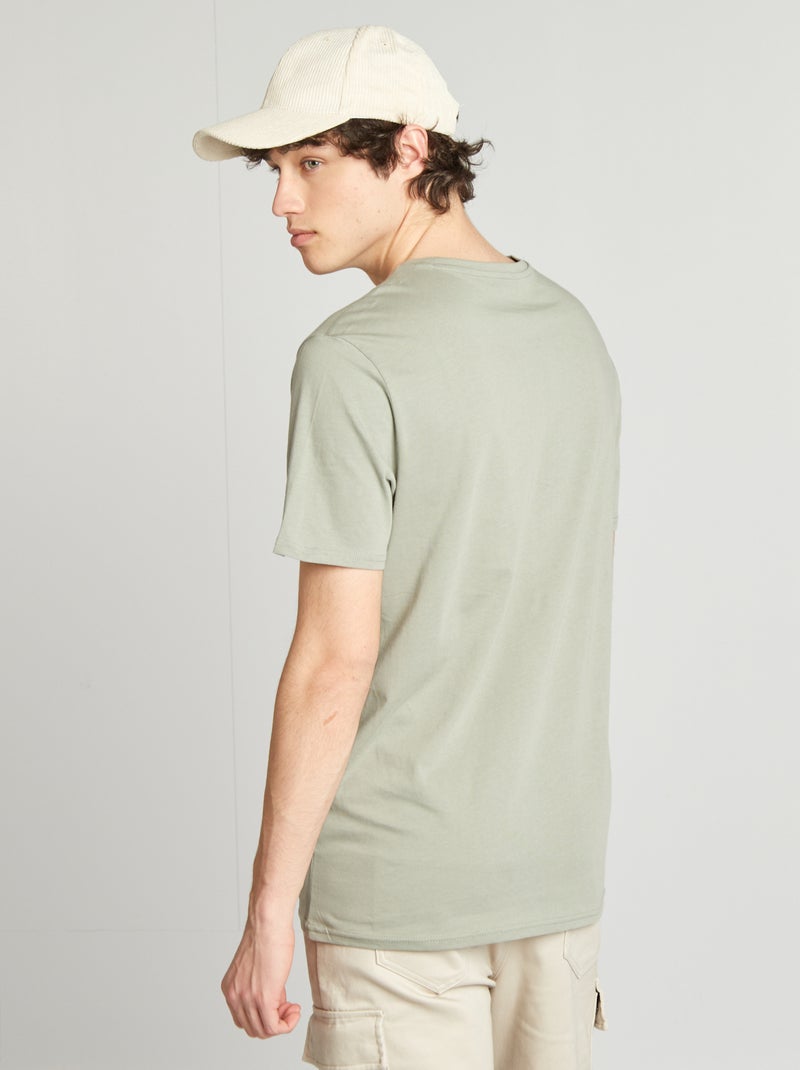 Tee-shirt en jersey imprimé VERT - Kiabi