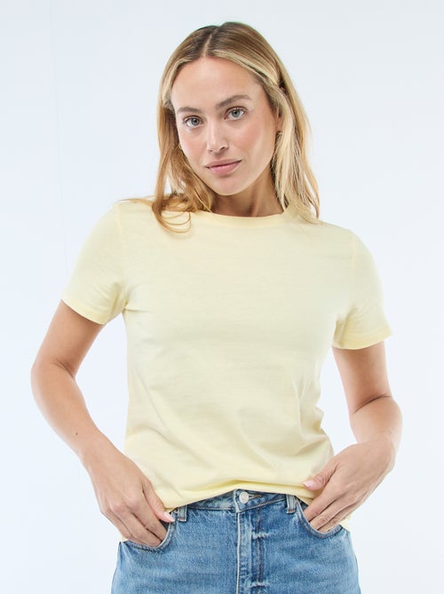 Tee-shirt en jersey manches courtes - Kiabi