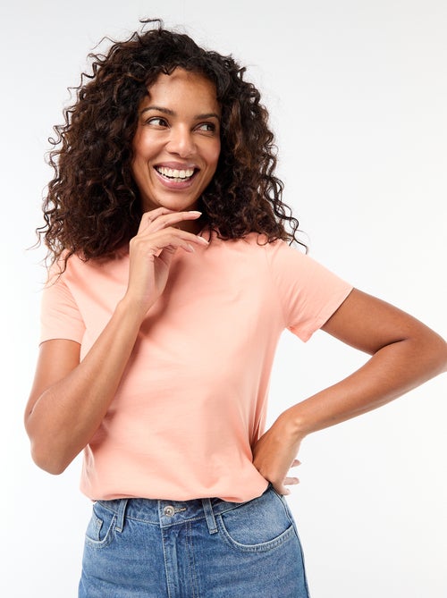 Tee-shirt en jersey manches courtes - Kiabi