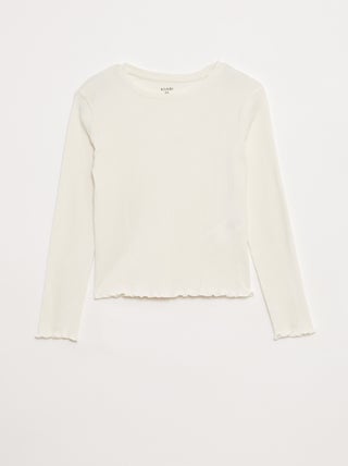 Tee-shirt en maille côtelée