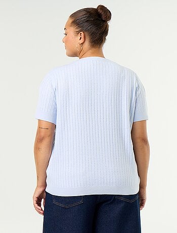 Tee-shirt en tricot ajouré
