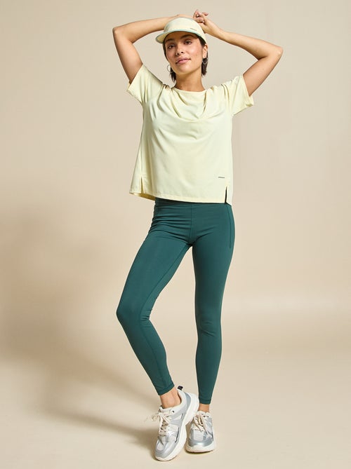 Tee-shirt fluide avec fente au dos - (ekstract) - Kiabi