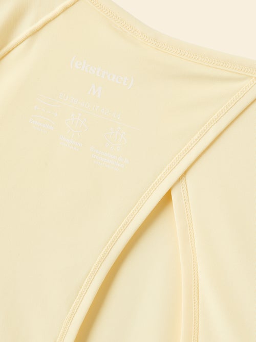 Tee-shirt fluide avec fente au dos - (ekstract) - Kiabi