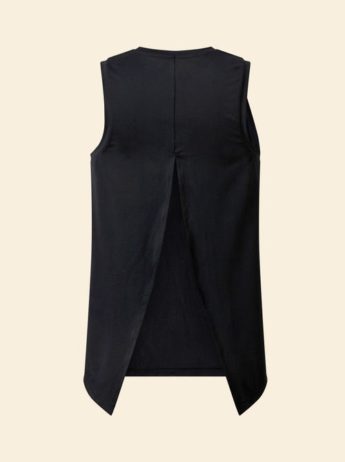 Tee-shirt fluide avec fente au dos - (ekstract) - Kiabi