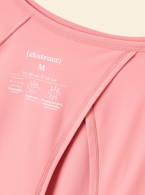 Tee-shirt fluide avec fente au dos - (ekstract) - Kiabi