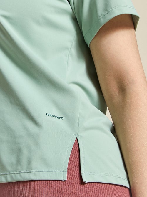 Tee-shirt fluide avec fente au dos - (ekstract) - Kiabi