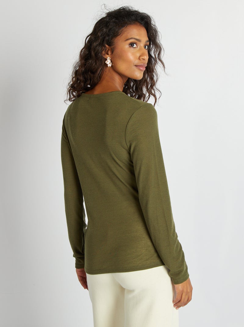 Top Tunique Fluide Multicouleur - Taille 44 - Motif Géométrique - Polyester - Occasion Très Bon état
