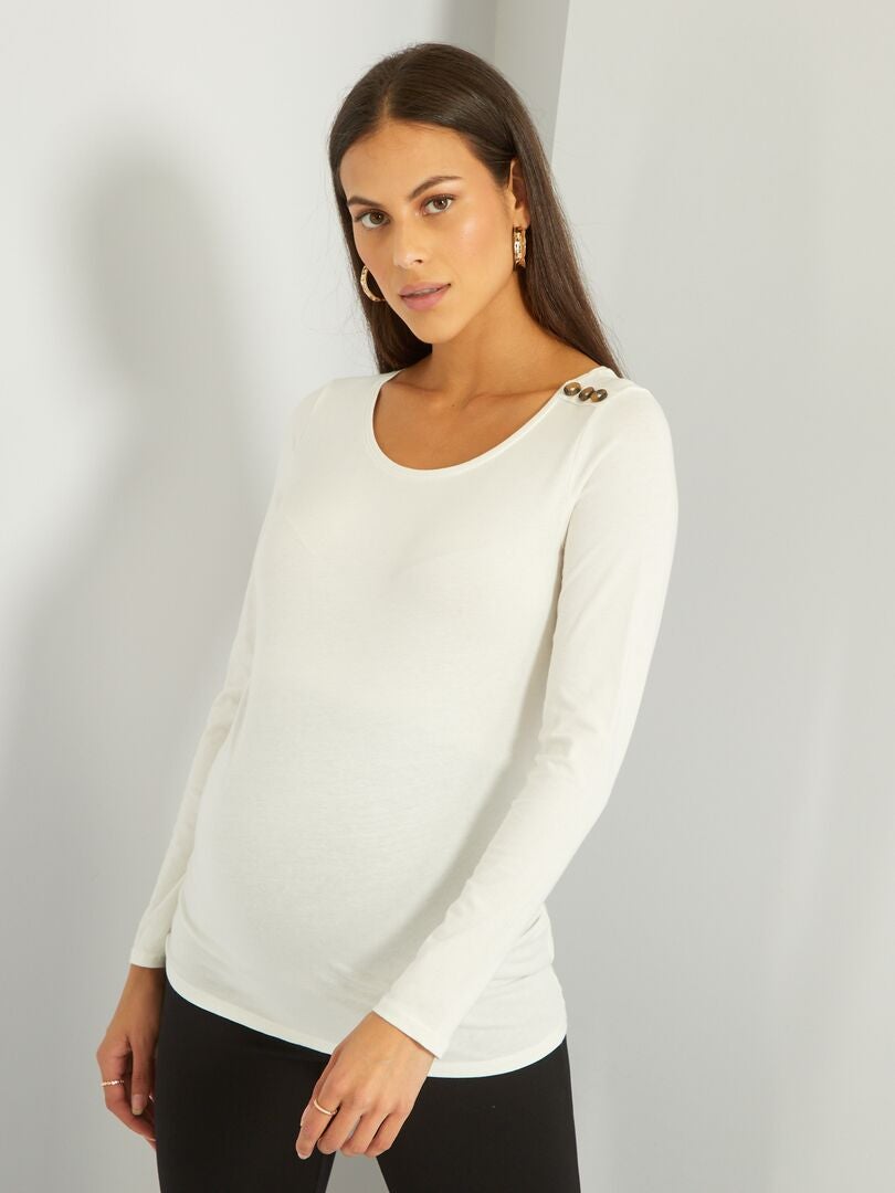 Teeshirt grossesse basique blanc Kiabi 9.00€