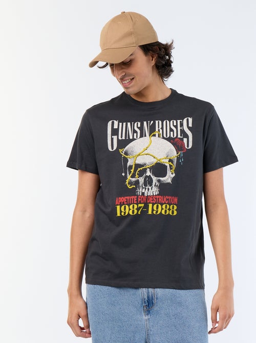 Tee-shirt 'Guns N'Roses' manches courtes - Kiabi Tee-shirt 'Guns N'Roses' manches courtes - Kiabi