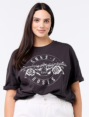 Tee-shirt 'Guns'n'Roses' à manches courtes