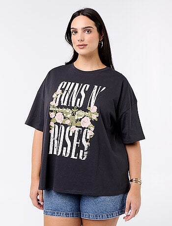 Tee-shirt 'Guns'n'Roses' à manches courtes